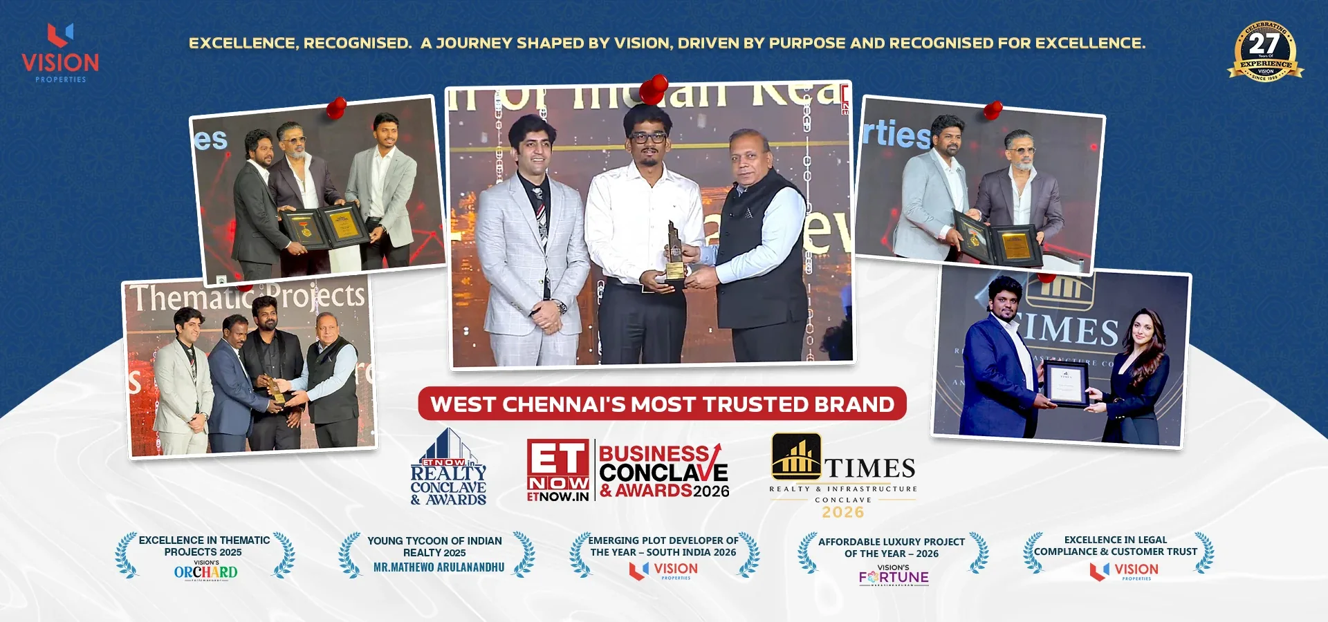 Vision Properties award-winning plot developments in Tamil Nadu